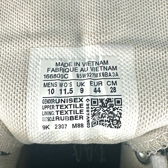 Converse Run Star Hike Men's Size 10 Black High Top Sneakers Shoes 166800C - Picture 15 of 16